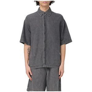 Armani Exchange, Heren, Overhemden, Grijs, Maat: S