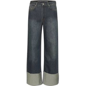 My Essential Wardrobe, Dames, Jeans, Blauw, Maat: W32 L33 Katoen,