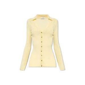 Lanvin Geribbelde cardigan , Yellow , Dames , Maat: M