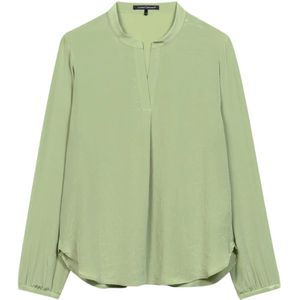 Luisa Cerano, Dames, Blouses & Shirts, Groen, Maat: 2XL Zijde,