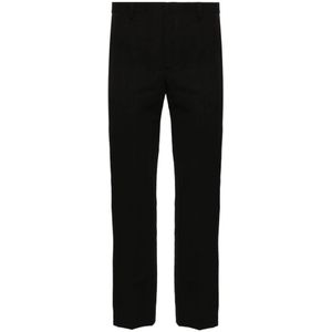 Dries Van Noten, Heren, Broeken, Zwart, Maat: M Katoen,