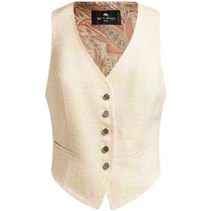 Etro, Dames, Jassen, Beige, Maat: L