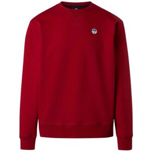 North Sails - Crewneck Sweatshirt - Rood - Katoen - Heren