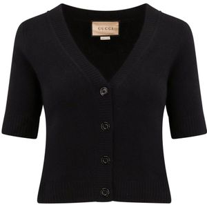 Gucci, Dames, Truien, Zwart, Maat: S Wol,