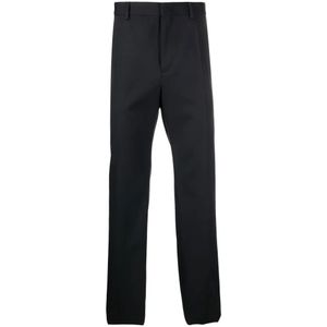 Valentino, Heren, Broeken, Blauw, Maat: S Leer,