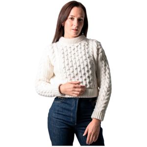 Patou, Dames, Truien, Wit, Maat: S Leer,