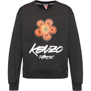 Kenzo, Heren, Sweatshirts & Hoodies, Zwart, Maat: L