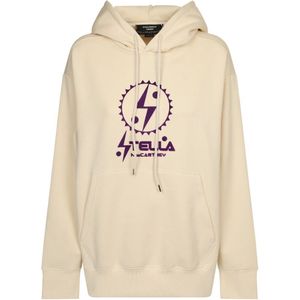 Stella McCartney, Dames, Sweatshirts & Hoodies, Beige, Maat: XS Katoen,