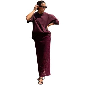 March23, Dames, Tops, Rood, Maat: XS