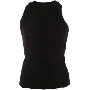 Pinko, Dames, Tops, Zwart, Maat: M Katoen,
