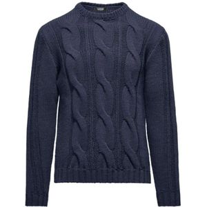 BomBoogie, Heren, Truien, Blauw, Maat: XL Wol,