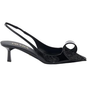 Prada, Dames, Schoenen, Zwart, Maat: 38 EU Leer,