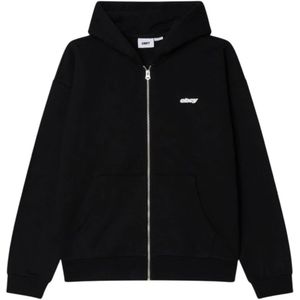 Obey, Heren, Sweatshirts & Hoodies, Zwart, Maat: XL Katoen,