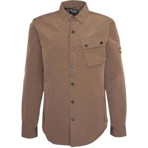 Barbour, Heren, Overhemden, Bruin, Maat: 2XL Nylon,