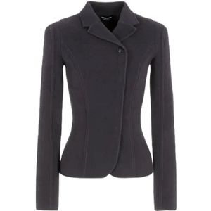 Giorgio Armani, Dames, Jassen, Blauw, Maat: XS Kasjmier,