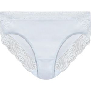 Hanro - Cotton Delight Midi Slip - Blauw - Ondergoed - Dames - Katoen