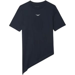 Zadig & Voltaire, Dames, Tops, Blauw, Maat: XS Katoen,