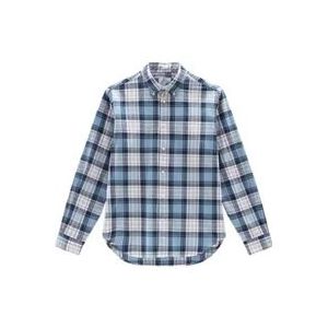 Woolrich Casual Overhemd , Blue , Heren , Maat: L
