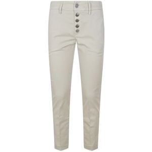Dondup, Dames, Broeken, Beige, Maat: W25 Katoen,
