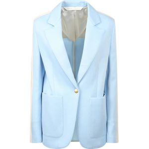 Palm Angels, Dames, Jassen, Blauw, Maat: XS Katoen,