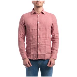 Altea, Heren, Overhemden, Roze, Maat: 3XL Linnen,