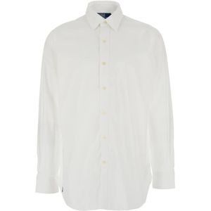 Polo Ralph Lauren, Heren, Overhemden, Wit, Maat: 2XL Katoen,