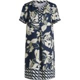 Betty Barclay - Cocktailjurk - Crème - Donkerblauw - Groen