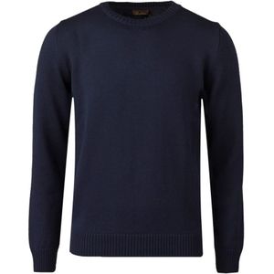 Stenströms - Grof Gebreide Merino Wollen Trui - Blauw