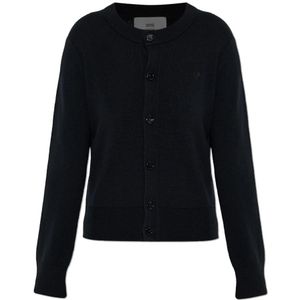 Ami Paris, Dames, Truien, Zwart, Maat: S Wol,