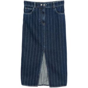 Ba&Sh, Dames, Rokken, Blauw, Maat: 2XS Katoen,