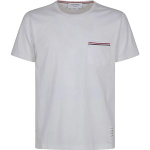 Thom Browne, Heren, Tops, Wit, Maat: S Jersey,