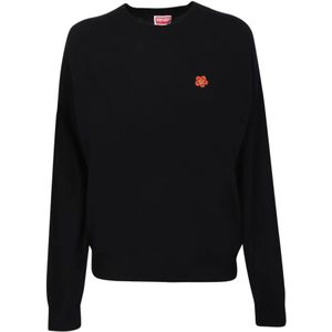 Kenzo - Boke Flower Jumper - Trui - Zwart - 100% Wol