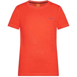 Sun68, Heren, Tops, Rood, Maat: XL Katoen,