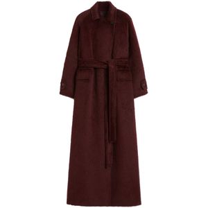 Max Mara, Dames, Mantels, Rood, Maat: XS Wol,