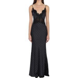 Self Portrait, Dames, Jurken, Zwart, Maat: XS Zijde,