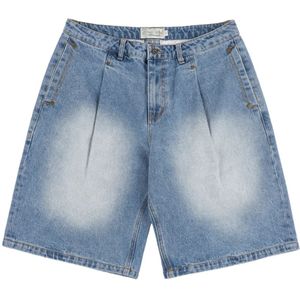 Dime Mtl, Heren, Korte broeken, Blauw, Maat: W28 Denim,