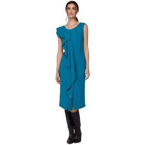 Twinset, Dames, Jurken, Groen, Maat: M Zijde,