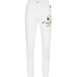 Philipp Plein, Heren, Broeken, Wit, Maat: 3XL Katoen,