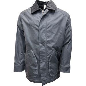Brixtol Textiles, Heren, Jassen, Grijs, Maat: M Katoen,