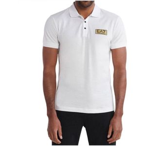 Emporio Armani Ea7, Heren, Tops, Wit, Maat: M Katoen,