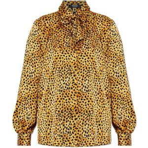 Versace, Dames, Blouses & Shirts, Geel, Maat: XS Zijde,