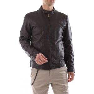 BomBoogie, Heren, Jassen, Bruin, Maat: 2XL Leer,