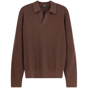 Zegna, Heren, Truien, Bruin, Maat: XL Kasjmier,