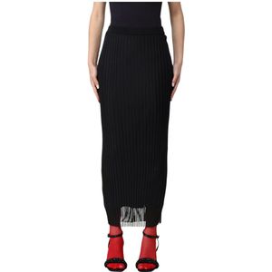 Sportmax, Dames, Rokken, Zwart, Maat: S