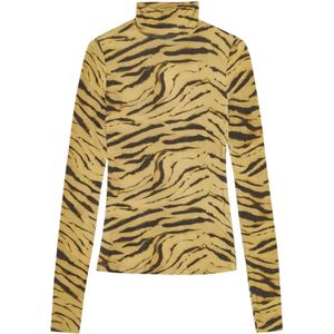 Ganni, Dames, Tops, Veelkleurig, Maat: XS Jersey,