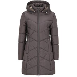 Betty Barclay - Outdoorjas - Bruin - Dames - Leer - Pluche met Afneembare Capuchon