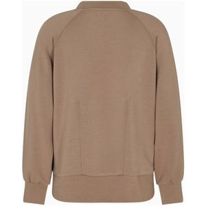 Armani Exchange, Heren, Sweatshirts & Hoodies, Bruin, Maat: S Viscose,