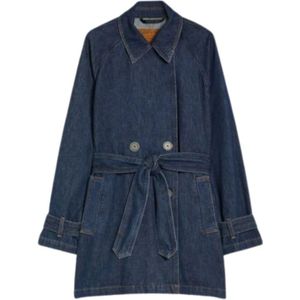 Pennyblack, Dames, Mantels, Blauw, Maat: 3XS Katoen,