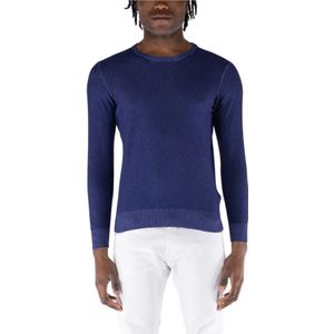 Kangra, Heren, Truien, Blauw, Maat: M Katoen,