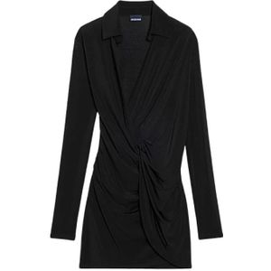 Jacquemus, Dames, Jurken, Zwart, Maat: L Nylon,